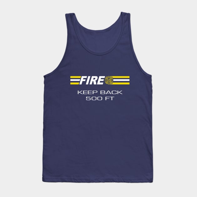 Keep Back 500 Feet Tank Top by ianscott76